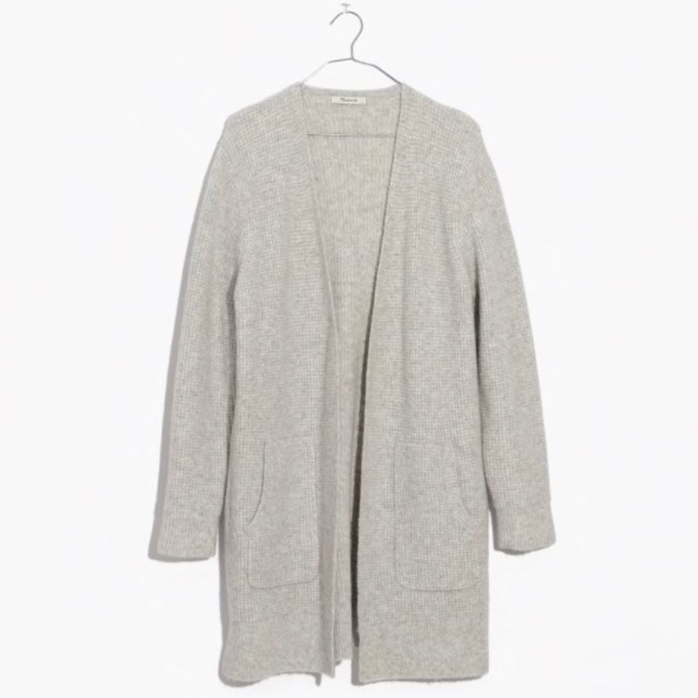 Madewell Wafflestitch Cardigan Sweater